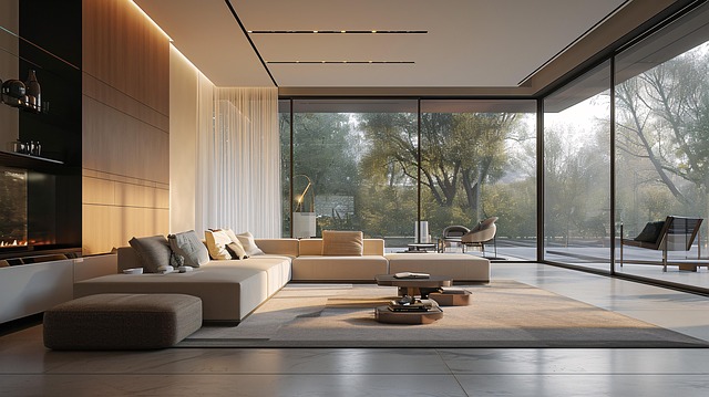 Free ai generated living room sofa illustration