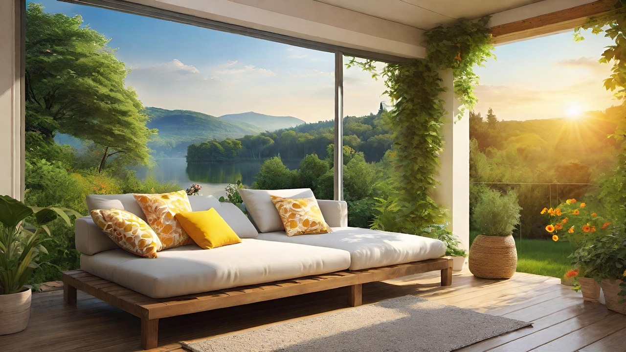 Download Living Room, Couch, Mountains. Royalty-Free Stock Illustration ...