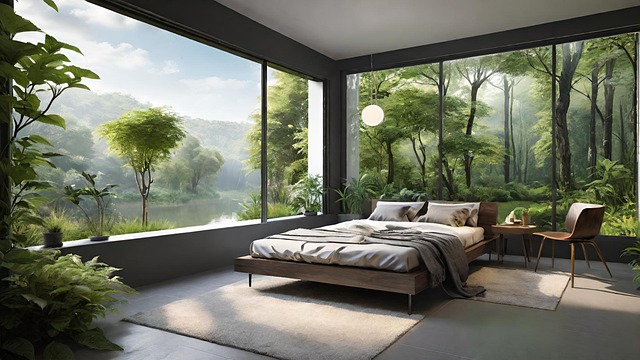 Free bedroom room furniture illustration