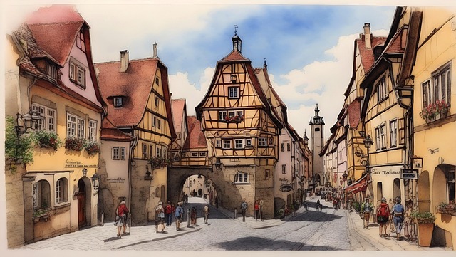 Download free HD stock image of Ai Generated City Free ai generated city houses illustration