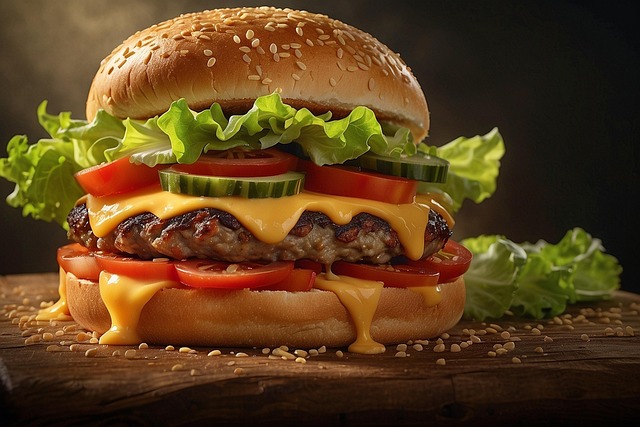 Free burger food cheeseburger illustration