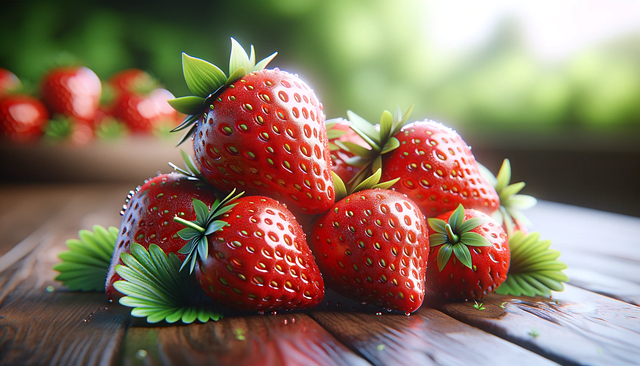Free ai generated strawberries berries illustration