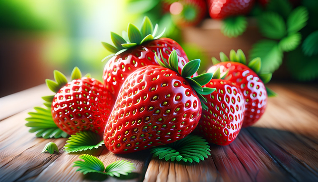 Free ai generated strawberries berries illustration