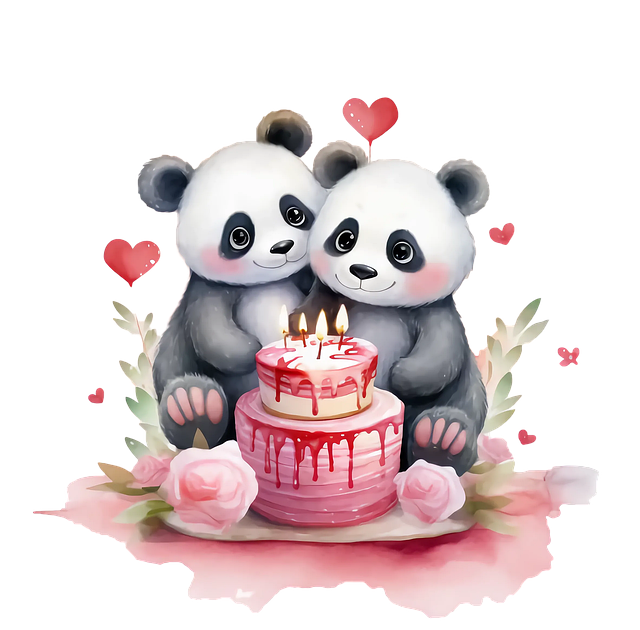 Ai Generiert, Panda, Valentinstag, Liebe