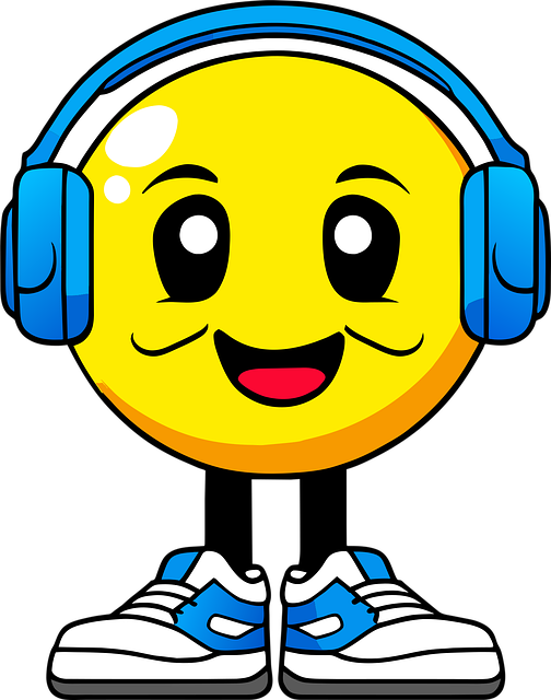 Free Emoji Headphones vector and picture