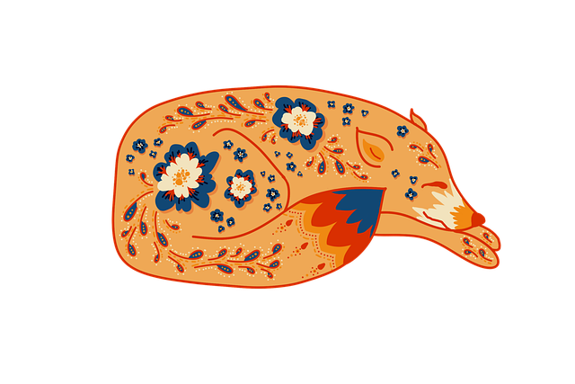 Free Fox Flower illustration and picture