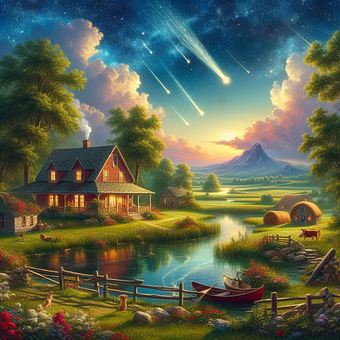 Free Ai Generated Ranch illustration and picture