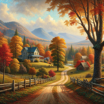 Free Ai Generated Ranch illustration and picture