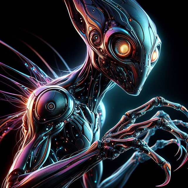 Free Ai Generated Alien illustration and picture