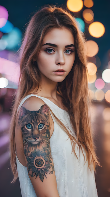 Free ai generated woman model illustration