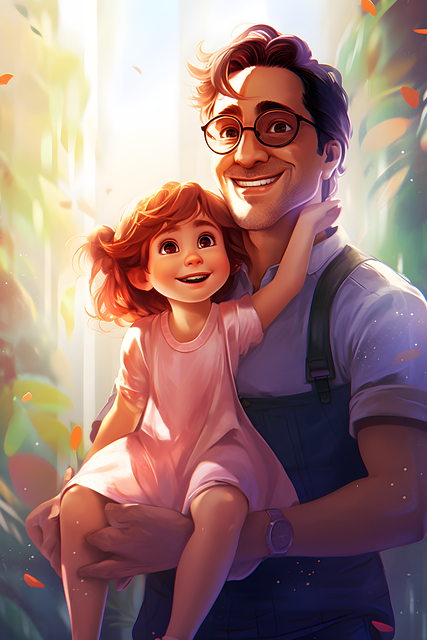 Free Father Daughter illustration and picture
