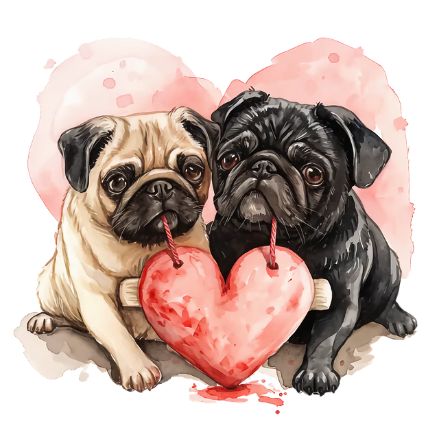 Ai Generiert, Hunde, Welpen, Pugs