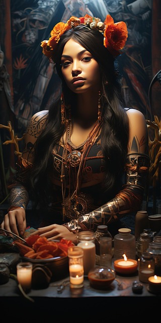 Free ai generated woman witch illustration