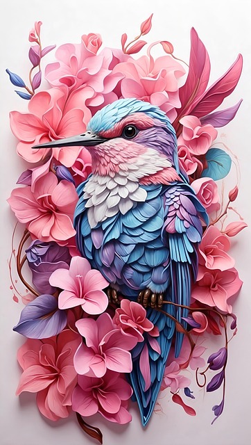 Free ai generated hummingbird bird illustration