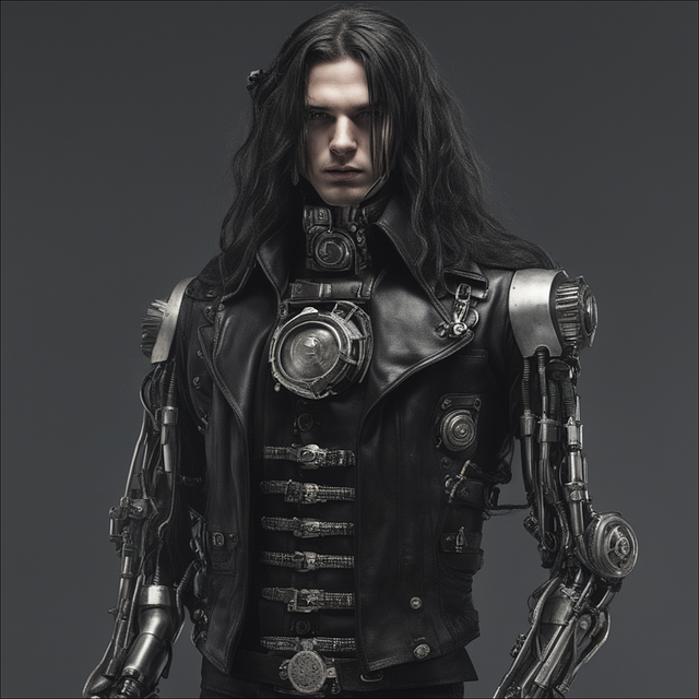 Free ai generated man robot illustration