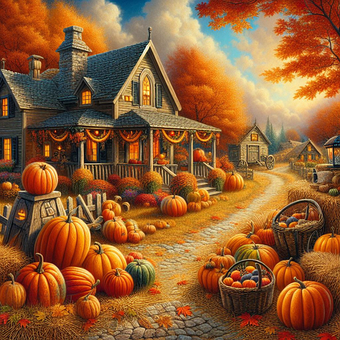 Free Ai Generated Pumpkins illustration and picture