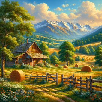 Free Ai Generated Mountains illustration and picture