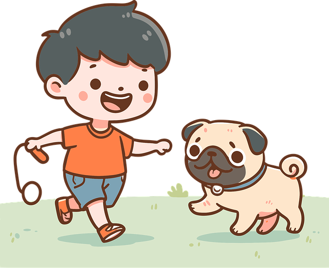 Free boy dog puppy vector