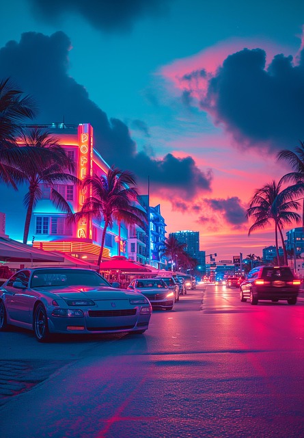 Ai Generiert, Neon, Stadtbild, Ästhetik