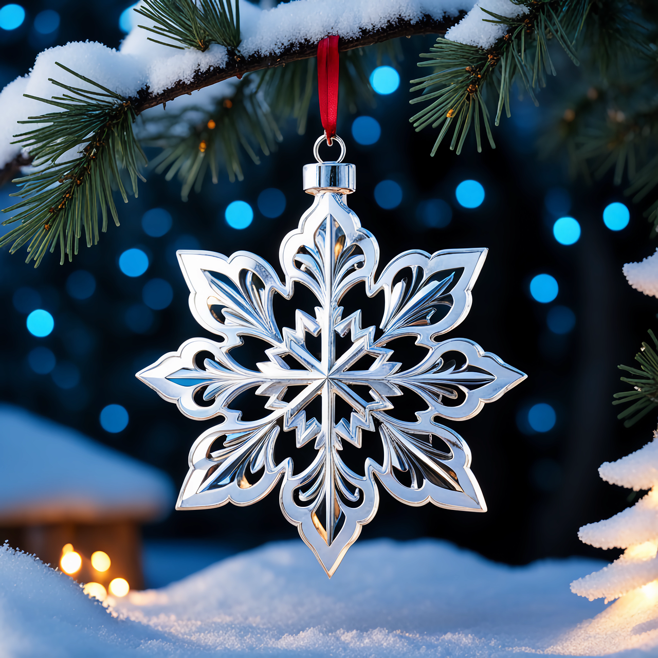 Download free HD stock image of Ai Generated Christmas Free ai generated christmas ornament illustration