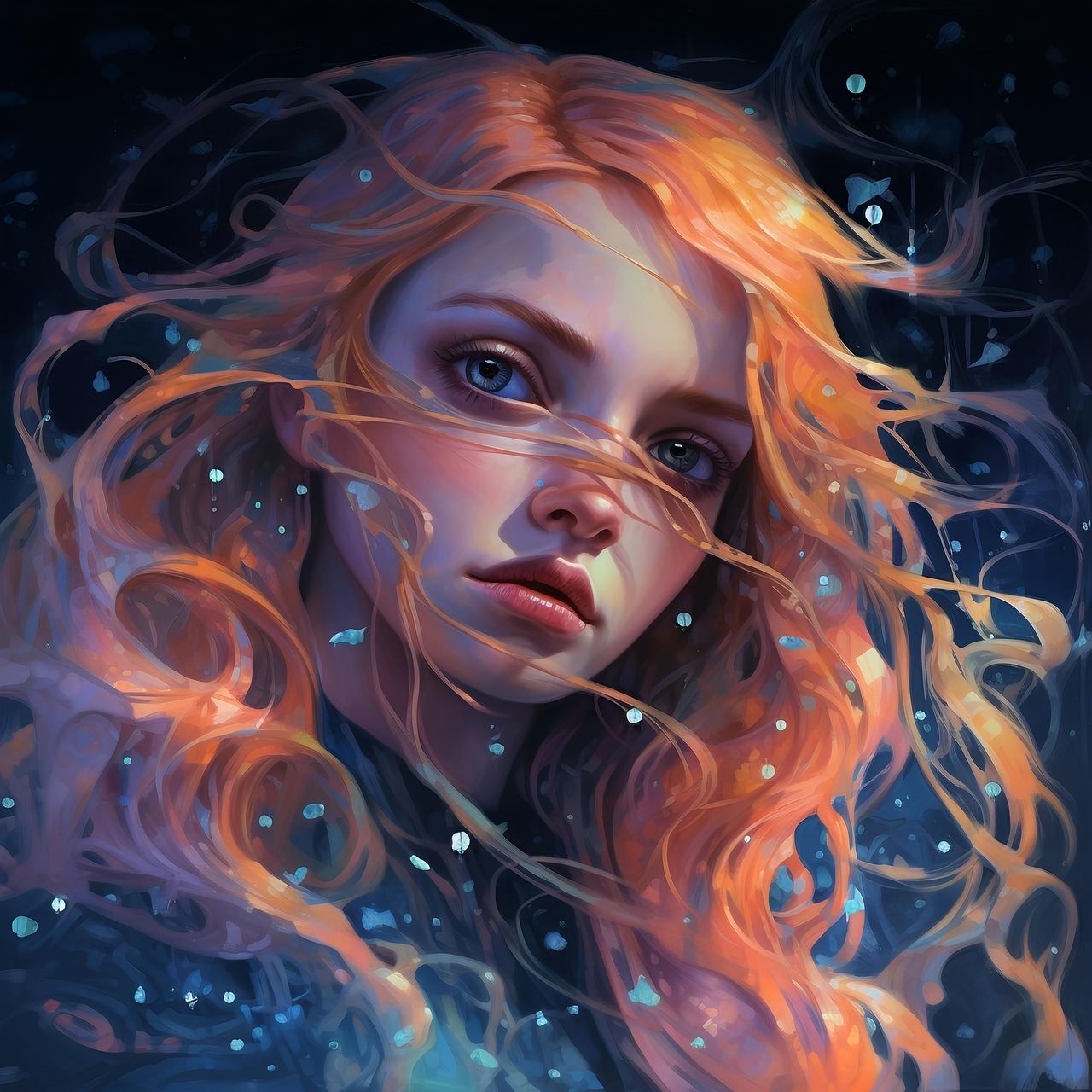 Free ai generated woman fantasy illustration