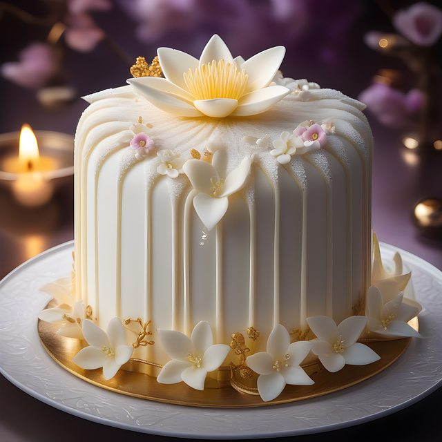 Free ai generated cake vanilla illustration