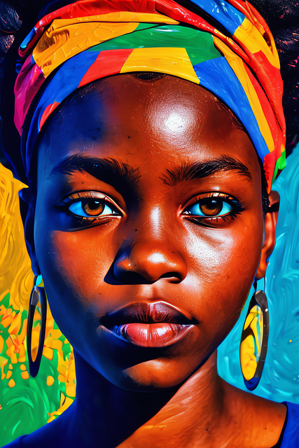 Free ai generated african woman illustration