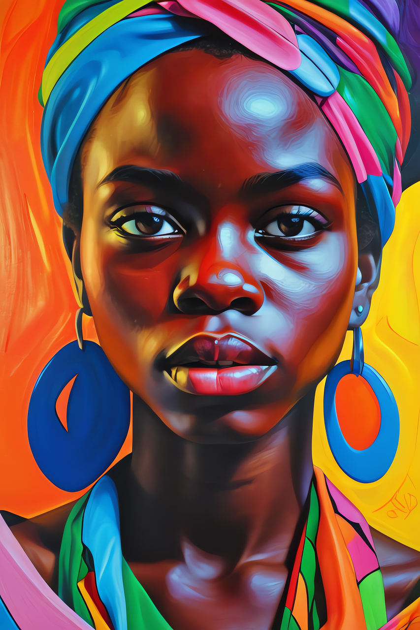 Download Ai Generated African Woman Royalty-Free Stock Illustration ...