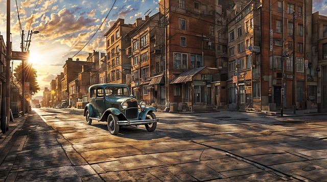 Free ai generated vintage car illustration
