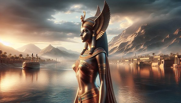 Ai Generiert, Isis, Ägypten, Nil