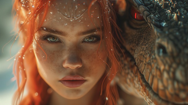 Free ai generated woman face illustration