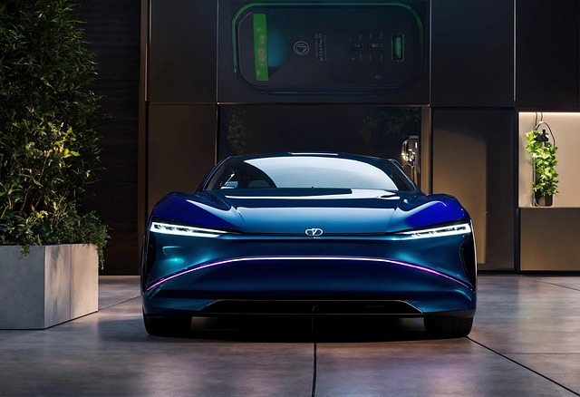 Free ai generated electric car charging station illustration