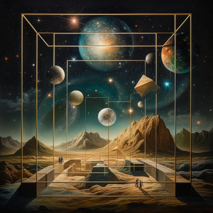Download Ai Generated Sci Fi Planets Royalty Free Stock Illustration