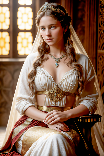 Free ai generated woman princess illustration