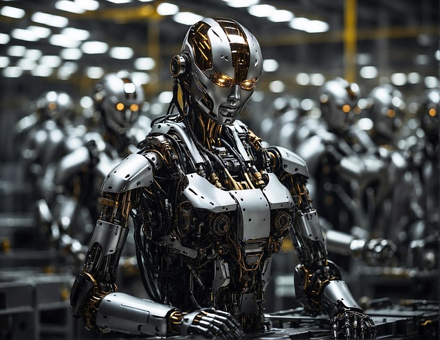 Free ai generated robot technology illustration