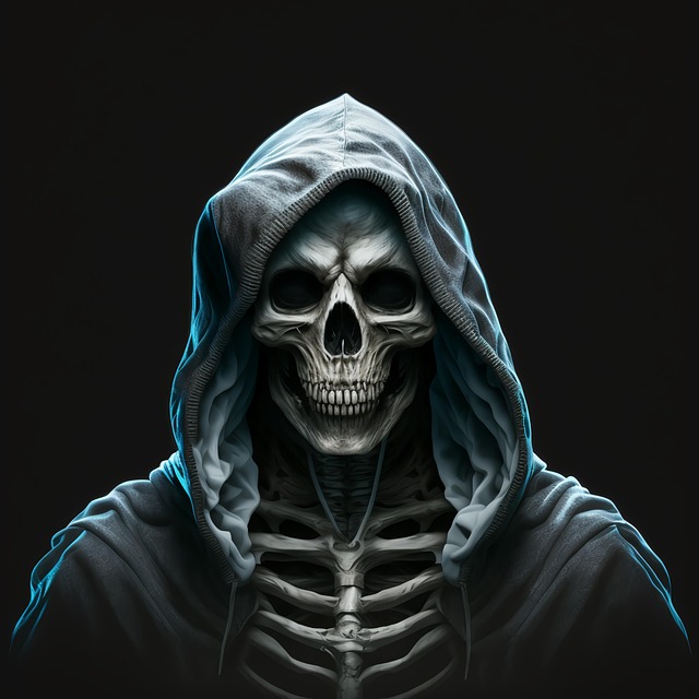 Free ai generated skull skeleton illustration