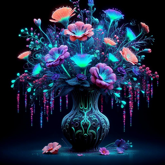 Ai Generiert, Blumen, Mystiker, Vase