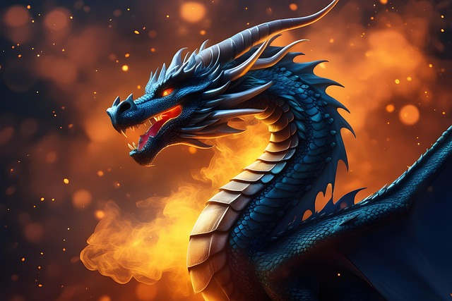 Free ai generated dragon fantasy illustration