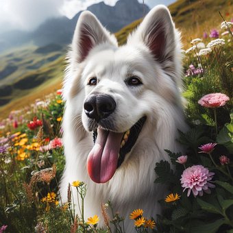 Free Ai Generated Dog illustration and picture