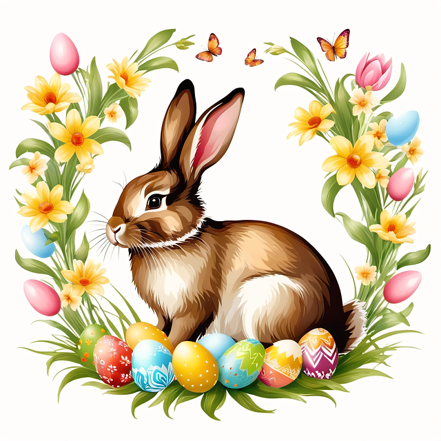 Free ai generated easter bunny illustration