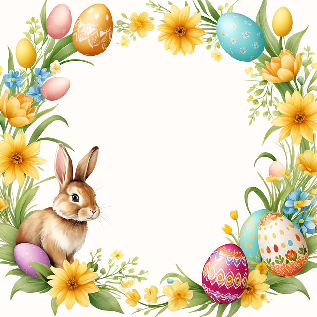 Free ai generated easter bunny illustration