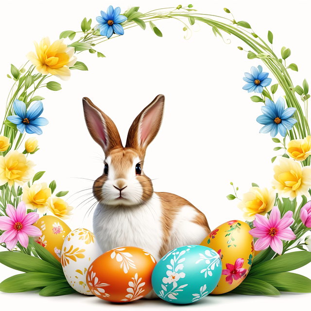 Free ai generated easter bunny illustration