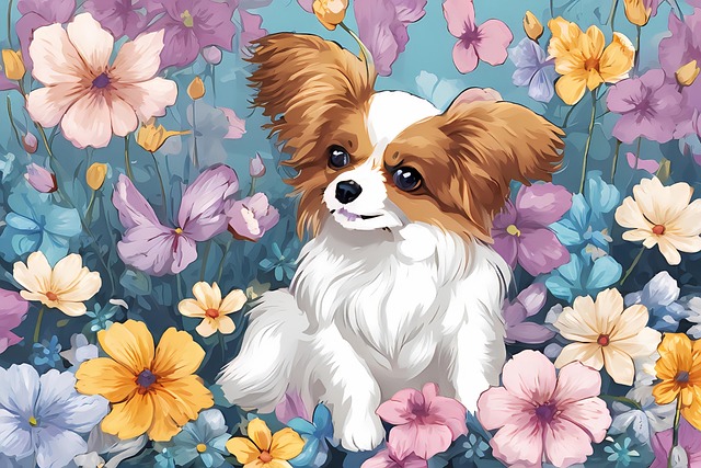 Free ai generated papillon flowers illustration