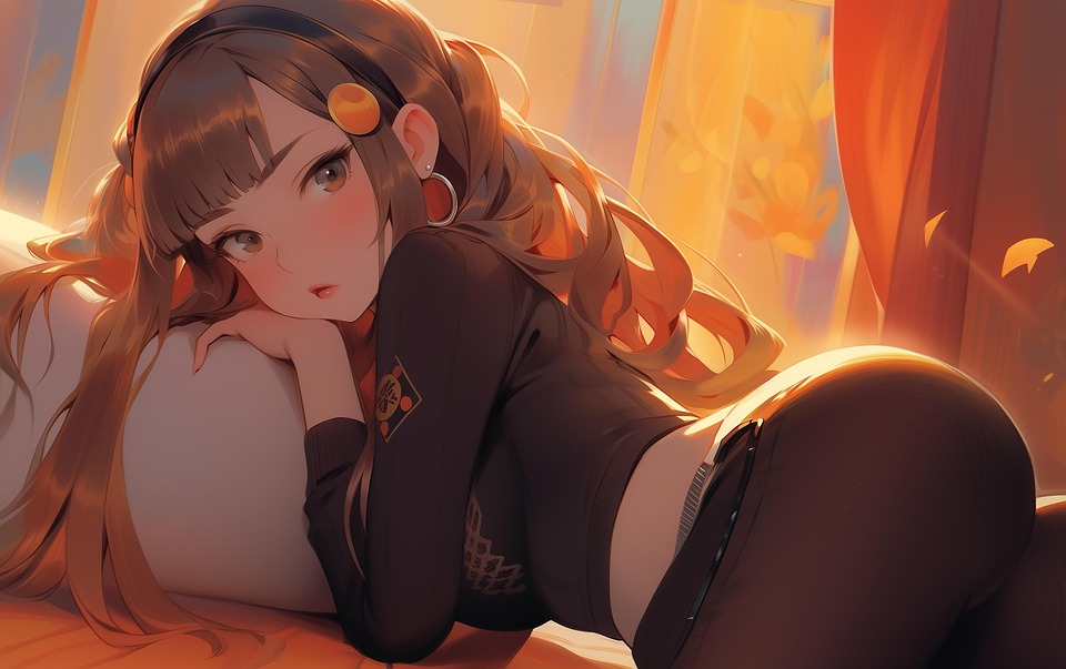 download-ai-generated-woman-anime-royalty-free-stock-illustration