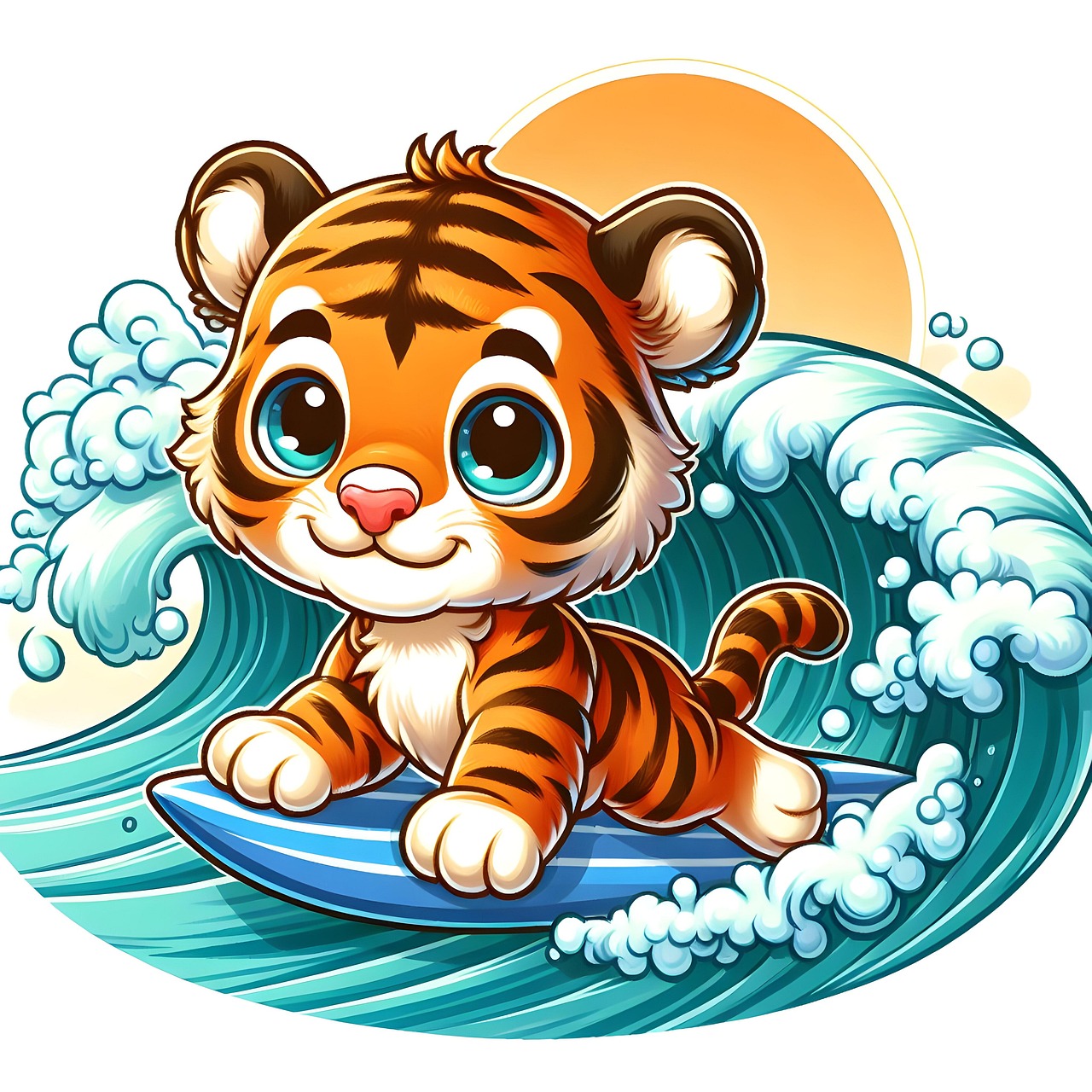 Download Ai Generated Tiger Surfing Royalty Free Stock Illustration download-ai-generated-tiger-surfing-royalty-free-stock-illustration