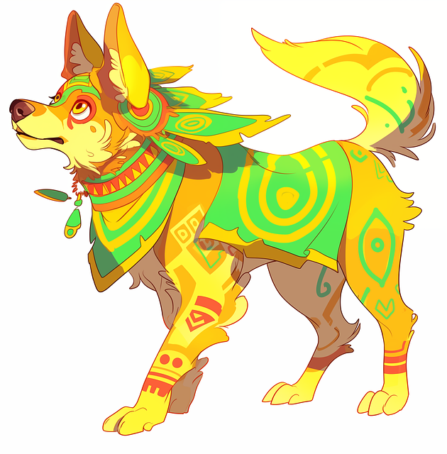 Free ai generated dog nature illustration