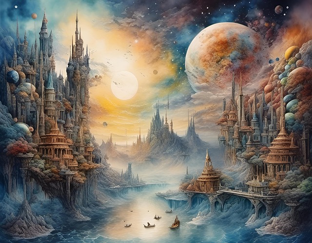 Free ai generated planet nature illustration