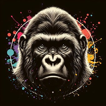 Ai Generado, Gorila, Animal, Naturaleza