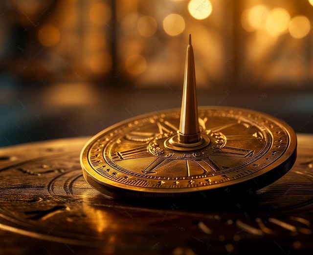 Free ai generated sundial timekeeping illustration