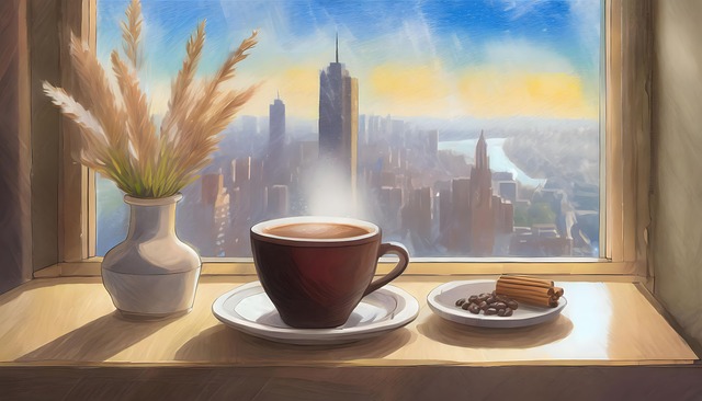 Free ai generated coffee vase illustration